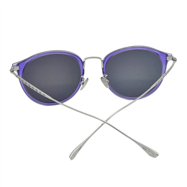 Titanium mirrored purple sunglasses (2)