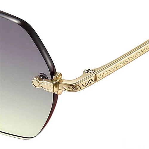 s26101-rimless-geometric-sunglasses-side-view s26101-rimless-geometric-sunglasses-side-view