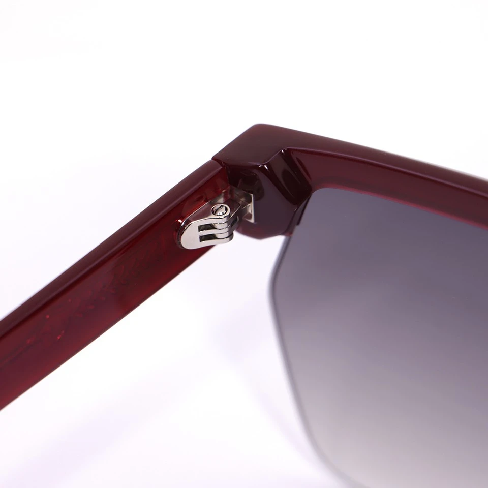 burgundy-sunglasses-temple-lens-detail