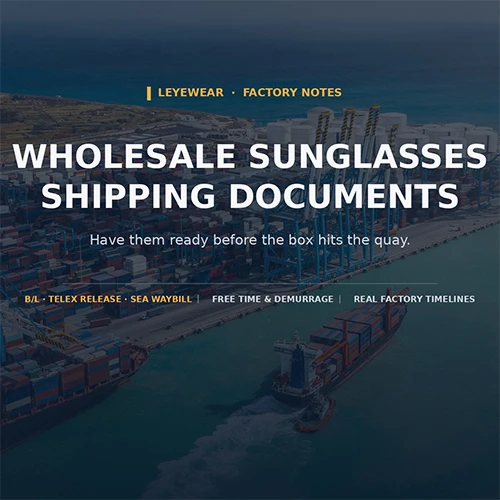 Wholesale Sunglasses Shipping Documents: Have Them Ready Before the Box Hits ...