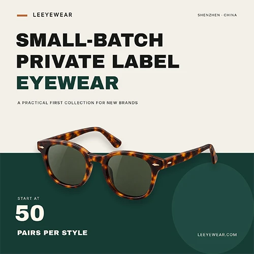Small-Batch Private Label Eyewear: 50 Pairs Per Style