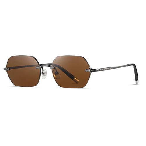 s26101-rimless-geometric-sunglasses-c2-dark-metal-brown s26101-rimless-geometric-sunglasses-c2-dark-metal-brown